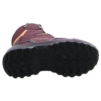 LOWA Winterstiefel Mädchen-Snowboot Membrane Bordeau Textil 