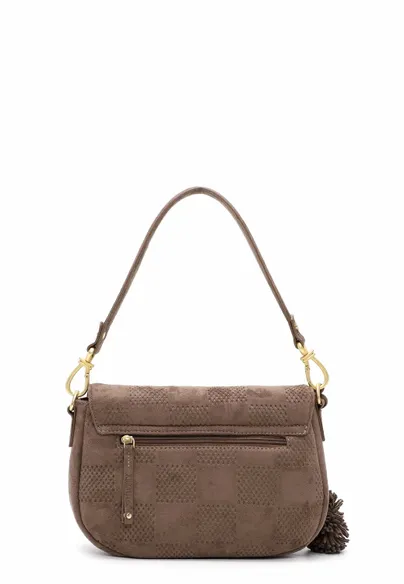 SURI FREY Handtasche mit Überschlag Taupe Lederimitat SURI FREY Handtasche mit Überschlag Taupe Lederimitat