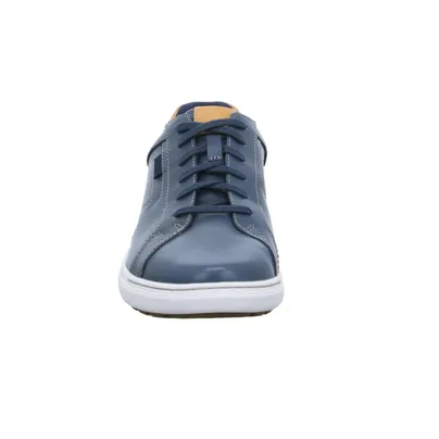 CLARKS Halbschuhe Sneaker Blau Leder CLARKS Halbschuhe Sneaker Blau Leder