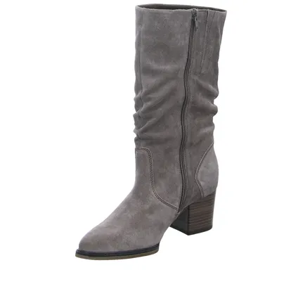 GABOR Stiefel Taupe Leder 