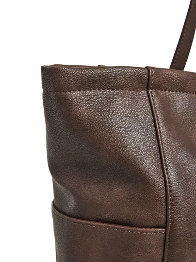 PIECES Shopper Braun Lederimitat PIECES Shopper Braun Lederimitat