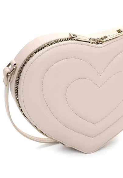 EMILY & NOAH Clutch / Abendtasche Beige Lederimitat 