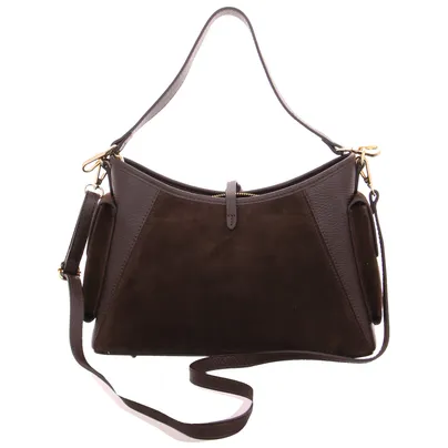 * Ledertasche mit Überschlag Braun Leder * Ledertasche mit Überschlag Braun Leder