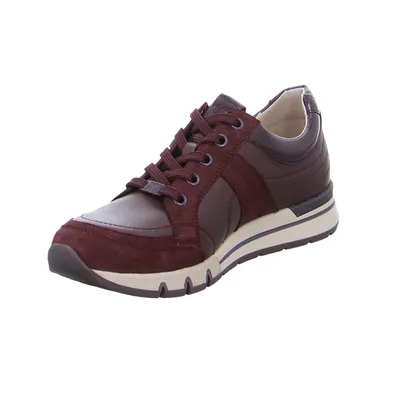 CAPRICE Comfort-Schnürer Bordeau Leder 