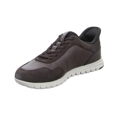 GEOX Halbschuhe Sneaker Braun Leder GEOX Halbschuhe Sneaker Braun Leder