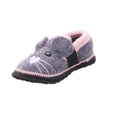 BECK warmer Hausschuh Kinder-Winterhausschuh Grau Textil BECK warmer Hausschuh Kinder-Winterhausschuh Grau Textil