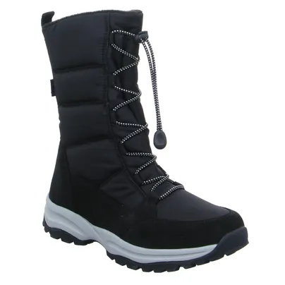 VADO Winter-Stiefel Mädchen-Snowboot Membrane Schwarz Synthetik 