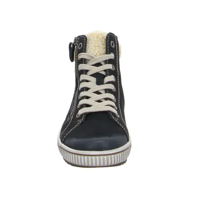 REMONTE mit TEX Membrane Mid Cut Sneaker Schwarz Leder REMONTE mit TEX Membrane Mid Cut Sneaker Schwarz Leder