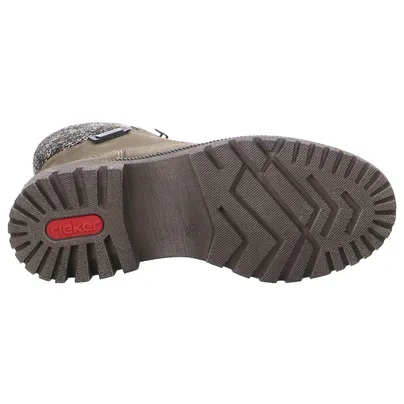 RIEKER Boot Taupe Lederimitat RIEKER Boot Taupe Lederimitat