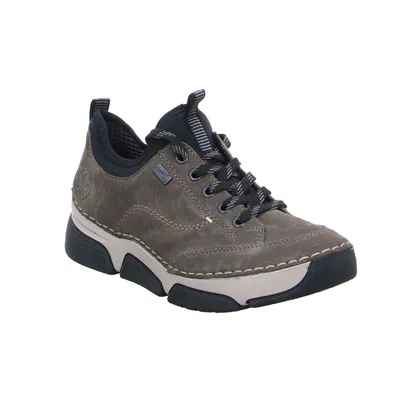 RIEKER mit Wechselfussbett Schnürschuh Grau Leder RIEKER mit Wechselfussbett Schnürschuh Grau Leder