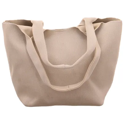 LA STRADA Sommertasche Beige Textil 