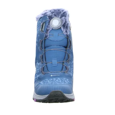 VADO Winter-Sneaker high Mädchen-Snowboot Membrane Blau Textil VADO Winter-Sneaker high Mädchen-Snowboot Membrane Blau Textil