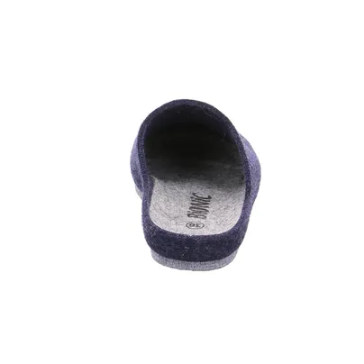BIOLife Deck und Laufsohle in Gris Hausschuh Blau Textil BIOLife Deck und Laufsohle in Gris Hausschuh Blau Textil