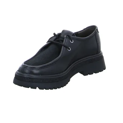 TAMARIS Schnürschuh Schwarz Leder 