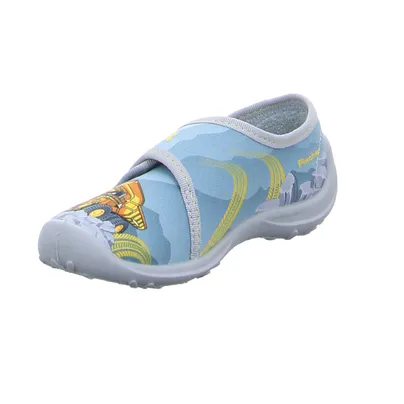 FISCHER Jungen Kinder-Hausschuh Grau Textil FISCHER Jungen Kinder-Hausschuh Grau Textil