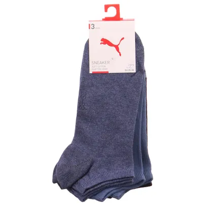 PUMA SOCKEN 3-ER Pack Freizeitsocken Blau Textil PUMA SOCKEN 3-ER Pack Freizeitsocken Blau Textil