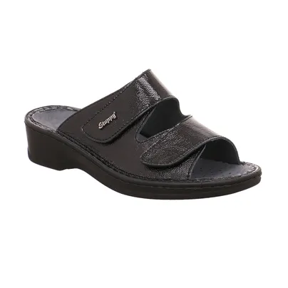 STUPPY Pantolette Schwarz Leder STUPPY Pantolette Schwarz Leder