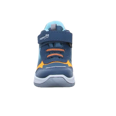 SUPERFIT Sneaker high Kleinkinder-Halbschuh Klett Blau Textil 