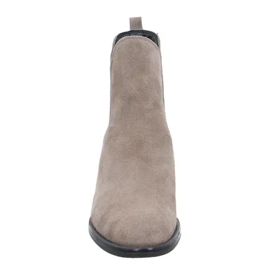 SCHUHENGEL Stiefelette Taupe Leder SCHUHENGEL Stiefelette Taupe Leder