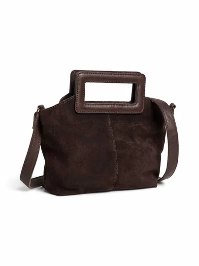 PIECES Henkeltasche Braun Leder PIECES Henkeltasche Braun Leder
