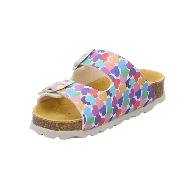 BIOLife Mädchen Kinder-Pantolette Multicolor Lederimitat BIOLife Mädchen Kinder-Pantolette Multicolor Lederimitat