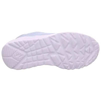 SKECHERS Sneaker Mädchen-Halbschuh Binder Hellblau Lederimitat 