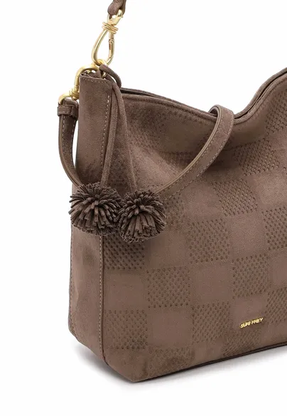 SURI FREY Beuteltasche Taupe Lederimitat SURI FREY Beuteltasche Taupe Lederimitat