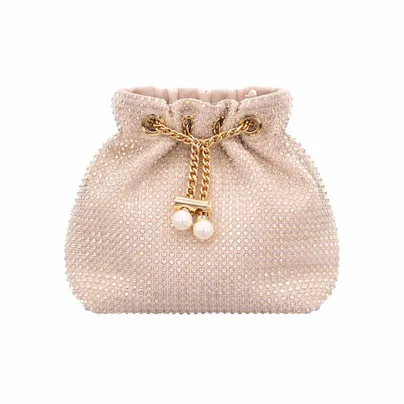 LA STRADA Clutch / Abendtasche Gold Textil LA STRADA Clutch / Abendtasche Gold Textil