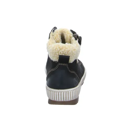 REMONTE mit TEX Membrane Mid Cut Sneaker Schwarz Leder REMONTE mit TEX Membrane Mid Cut Sneaker Schwarz Leder