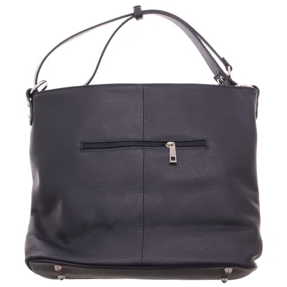 * Beuteltasche Navy Leder * Beuteltasche Navy Leder