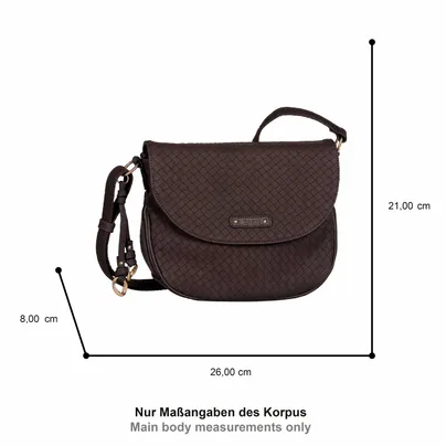 GABOR Handtasche mit Überschlag Braun Lederimitat GABOR Handtasche mit Überschlag Braun Lederimitat