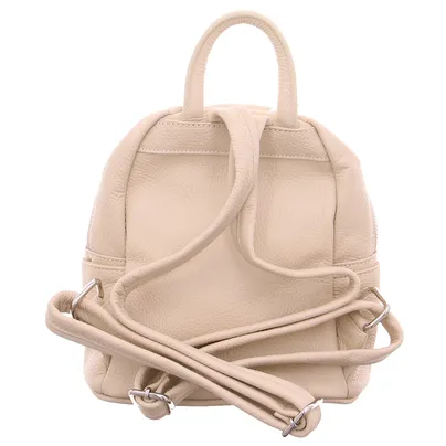 SCHUHENGEL Rucksack Beige Leder SCHUHENGEL Rucksack Beige Leder