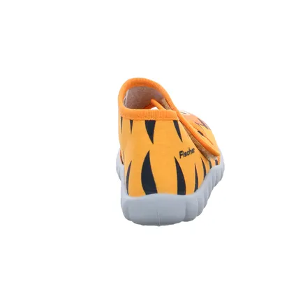 FISCHER Unisex Baby-Hausschuh Orange Textil FISCHER Unisex Baby-Hausschuh Orange Textil