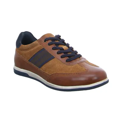 BUGATTI SHOES Halbschuhe Sneaker Cognac Leder 