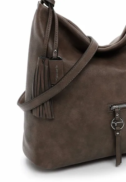 TAMARIS Beuteltasche Taupe Lederimitat TAMARIS Beuteltasche Taupe Lederimitat