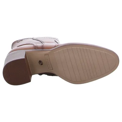 TAMARIS Stiefelette Cognac Leder TAMARIS Stiefelette Cognac Leder