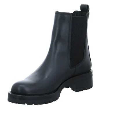 SCHUHENGEL Boot Schwarz Leder SCHUHENGEL Boot Schwarz Leder