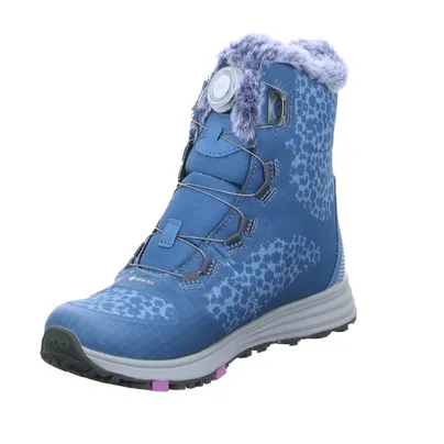 VADO Winter-Sneaker high Mädchen-Snowboot Membrane Blau Textil VADO Winter-Sneaker high Mädchen-Snowboot Membrane Blau Textil