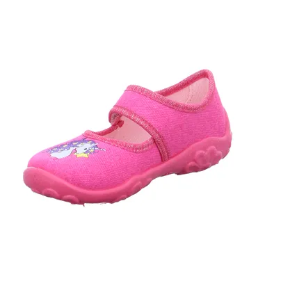 SUPERFIT Mädchen Kinder-Hausschuh Pink Textil SUPERFIT Mädchen Kinder-Hausschuh Pink Textil