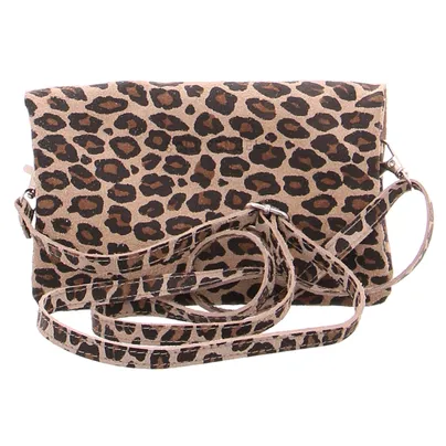 SCHUHENGEL Umhängetasche Leopard Leder SCHUHENGEL Umhängetasche Leopard Leder
