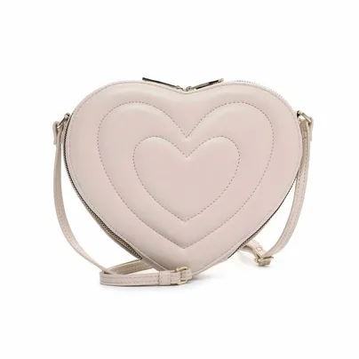 EMILY & NOAH Clutch / Abendtasche Beige Lederimitat 