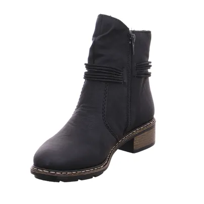 RIEKER Boot Schwarz Lederimitat RIEKER Boot Schwarz Lederimitat