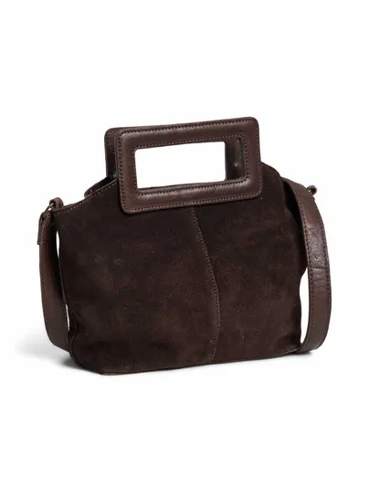 PIECES Henkeltasche Braun Leder PIECES Henkeltasche Braun Leder