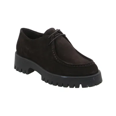 SCHUHENGEL Schnürschuh Braun Leder SCHUHENGEL Schnürschuh Braun Leder