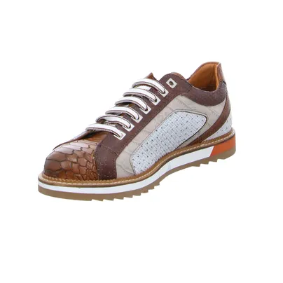 EXTON Halbschuhe Sneaker Braun Leder EXTON Halbschuhe Sneaker Braun Leder