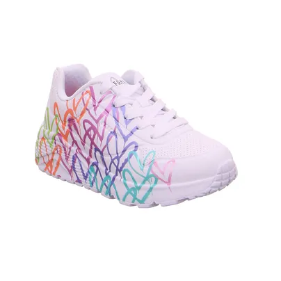 SKECHERS Sneaker Mädchen-Halbschuh Binder Weiss Lederimitat SKECHERS Sneaker Mädchen-Halbschuh Binder Weiss Lederimitat