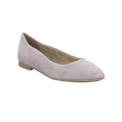 TAMARIS Ballerina Taupe Leder TAMARIS Ballerina Taupe Leder