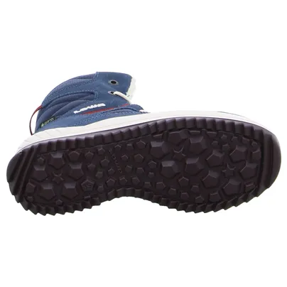 LOWA Winter-Sneaker, high Mädchen-Snowboot Membrane Dunkelblau Textil 