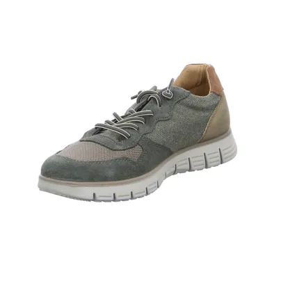 IMAC Halbschuhe Sneaker Stoff Olive Leder IMAC Halbschuhe Sneaker Stoff Olive Leder