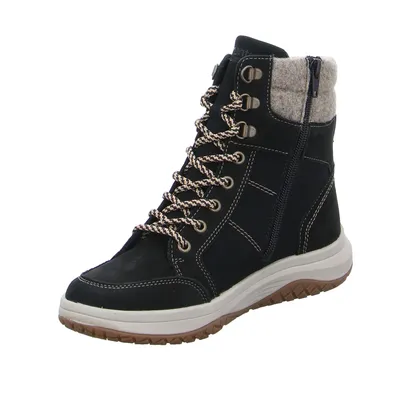 REMONTE Boot Schwarz Leder REMONTE Boot Schwarz Leder
